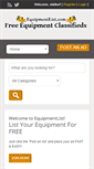 Mobile Screenshot of equipmentlist.com